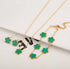 Adjustable Gold-Plated Stainless Steel Plant Flower Bracelet for Women – Trendy Clover Design with Five Leaf Petals, Waterproof & Anti-Allergic Jewelry Gift